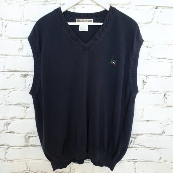 Hunt Club Grand Tour Navy Cotton Vest - Picture 1 of 4